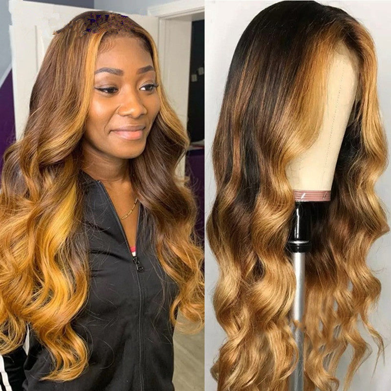Gradient Long Curly Hair Styling Product