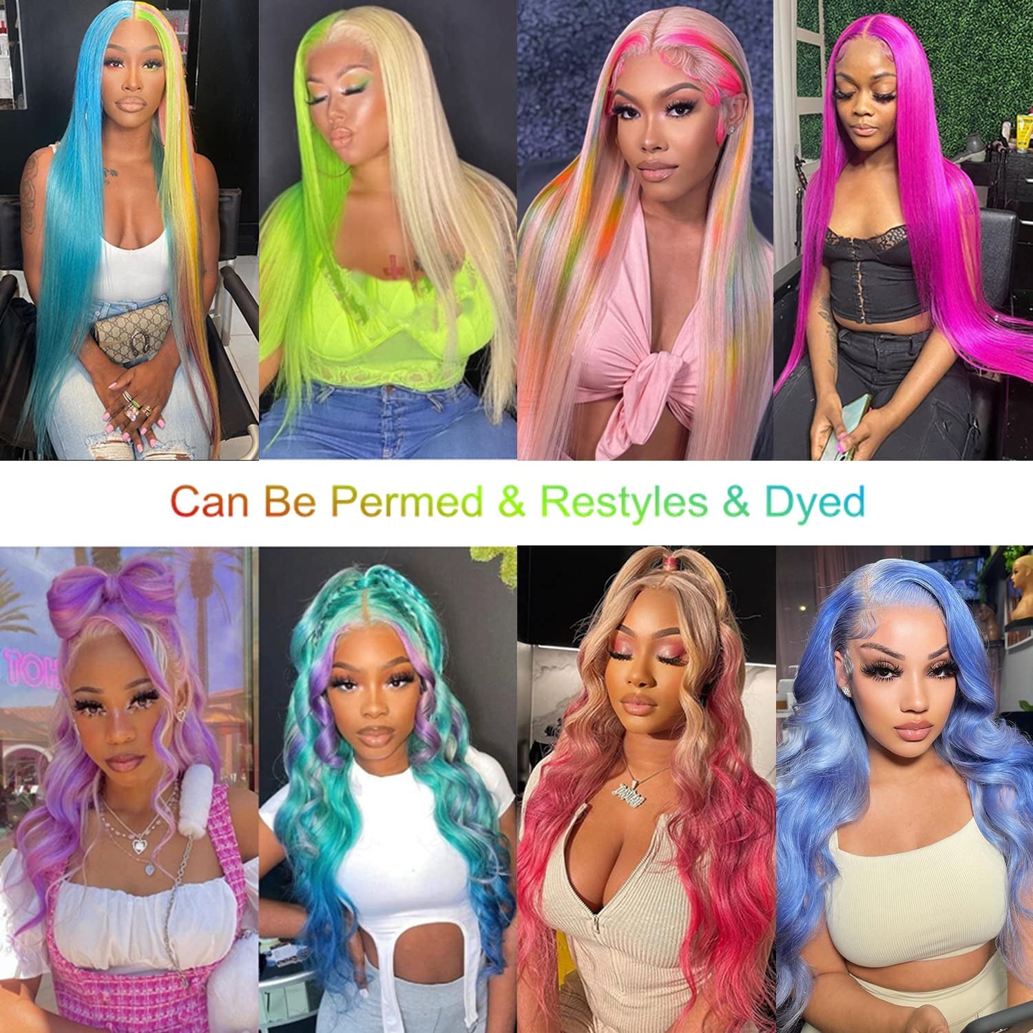Straight Lace Front Wigs, 13X4 HD Transparent Straight Lace Frontal Wigs Human Hair with Baby Hair 180% Density Bleached Knots Virgin Glueless Human Hair Wigs (Blonde, 22 Inch)