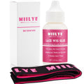 MIILYE Lace Wig Glue Strong Hold Lace Glue for Wigs Waterproof Sweat Proof Lace Front Glue Bond Glue for Lace Wigs Invisible Hair Glue for Wigs Wig Glue for Front Lace Wig Bonding Adhesive White