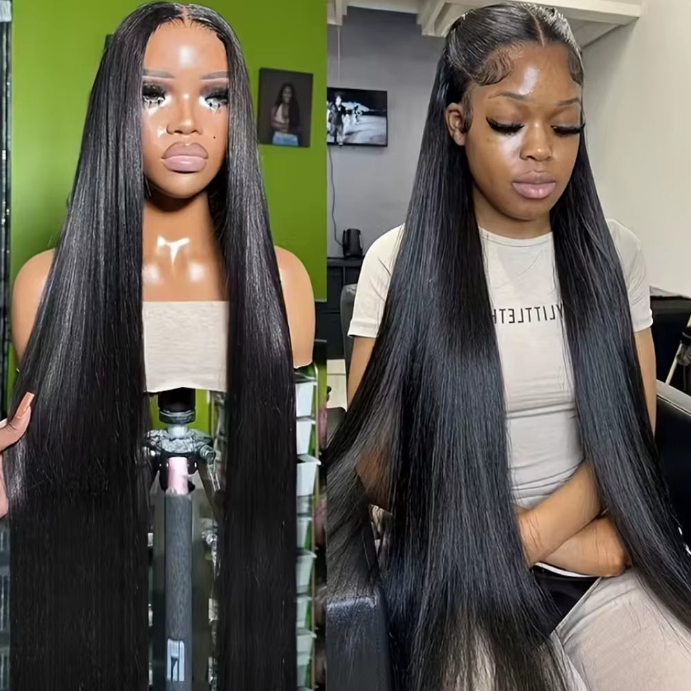 Glueless Wig Human Hair Ready to Wear Straight Glueless Preplucked Wear and Go Wigs 5X5 HD Lace Closure Wigs Pre Cut Lace Wig