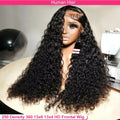 Deep Wave 13X6 HD Lace Frontal Wig Invisible Strap 360 HD Full Lace Glueless Wig 30 Inch Water Wave Lace Front Wig Human Hair