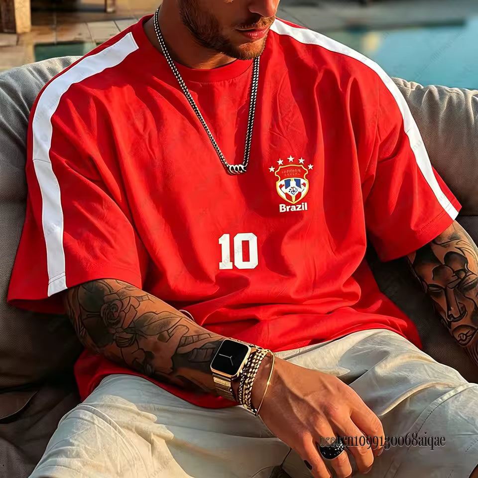 Brazil 2026 World Cup Football Jersey – Men's Mesh Breathable Tee