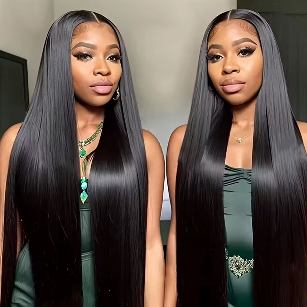 Glueless Wig Human Hair Ready to Wear Straight Glueless Preplucked Wear and Go Wigs 5X5 HD Lace Closure Wigs Pre Cut Lace Wig
